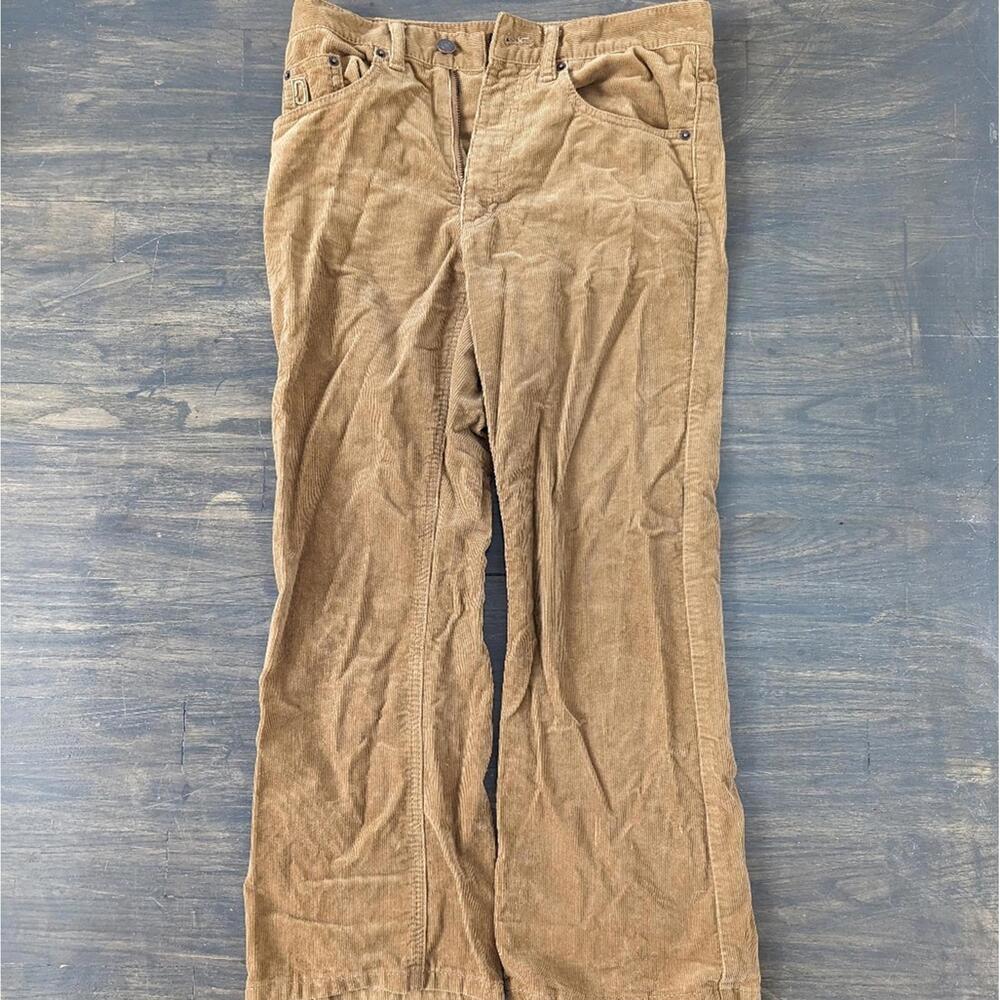 Marc Jacobs khaki tan corduroy wide leg pants